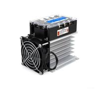 Relais à corps solide 40 A - Contrôle CC avec dissipateur thermique industriel pour relais 3 phases 24-480 VAC - Optocoupleur - Relais à corps solide pour moteurs de 64 kW - Charge CC 3-32 V - Entrée