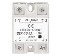 Relais à Semi-conducteurs SSR 10A Module Entrée AC 90-250V Sortie AC 24-480V SSR-10 AA