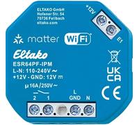 Relais de commutation à impulsion ELTAKO, IP, Matter via Wi-Fi, EnOcean en option, 1 contact à fermeture, 1 pièce.