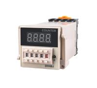 Relais de compteur DH48J-11A DC12V 24V AC110V 220V, relais électronique à affichage numérique préréglé, 11 broches, capteur NPN, compte acyclique avec Bas(AC380V)
