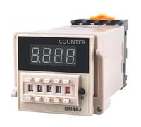 Relais de compteur DH48J-11A DC12V 24V AC110V 220V, relais électronique à affichage numérique préréglé, 11 broches, capteur NPN, compte acyclique avec Bas