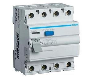 Relais de fuite de courant 30 mA 4 x 25 A AC