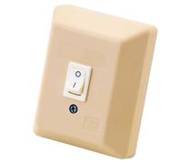 Relais de mise sous tension à courant fort ZE-KOM (SAR) type 1 AP blanc perle, 1 pièce