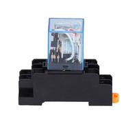 Relais de puissance à usage général électromagnétique DPDT 8 broches avec indicateur LED, embase pour relais de commande industrielle et