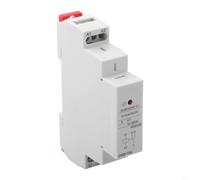 Relais de rail DIN GR8-116, relais intermédiaire 12 V AC/DC 1-SPDT avec LED d'état, largeur 18 mm, indice 16 A/250 VAC, panneau avant IP40, pour automatisation industrielle et contrôle