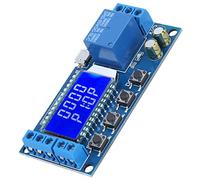 Relais de Retard de minuterie Module de Relais électronique de Circuit de commutateur de minuterie de Retard de déclenchement de Cycle XY-LJ02 avec Affichage LCD