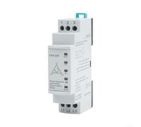 Relais de surveillance de phase FKV-24F pour 3 x 380 V AC, protection contre les surtensions/sous-tensions avec détection asymétrique de phase, montage sur rail DIN avec indicateur LED pour