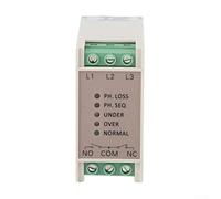Relais de surveillance triphasé 380 V protection de tension PC ignifuge pour relais 380 V protection de phase relais de tension industrielle 380 V pour moteurs 3 phases - pour relais 380 V montage