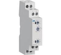 Relais de temps multifonction Hager, 12–240V AC/DC, 8A, 50ms–100h, 1 contact inverse, 1 module, 1 pièce.