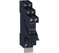 Relais d'interface Schneider Electric 2 W, 8 A, 24 VCC, socle à étrier, diode, montage sur panneau RSB2A080BDPV