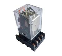 Relais électromagnétique, 2P, AC 220 V, 8 broches, Avec socle