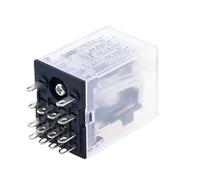Relais électromagnétique intermédiaire 14 broches, 10 pièces, 12-380V(AC,12V)