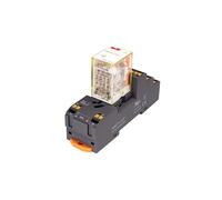 Relais intermédiaire de puissance Miniature enfichable + avec prise RKF4C, relais électromagnétique 6A 14 pieds 4NO4NC DC24 AC230, 1 pièces(4CO730LT SKC14 ST)