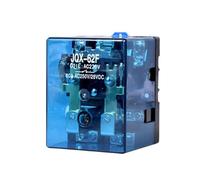Relais intermédiaire haute puissance AC 220V DC 12V24V avec Base 380V JQX-62F-2Z électromagnétique 1 pièce(80A DC12V)