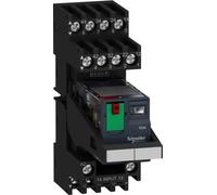 Relais miniature à enfichage Schneider Electric avec LED RXM, 4 contacts inverseurs, CA, 230 V, 6 A, bornes à vis (RXM4AB2P7PVM)