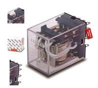 Relais miniature Finder 12 V CC 5 A 4 inverseurs 14 broches pour montage sur rail DIN