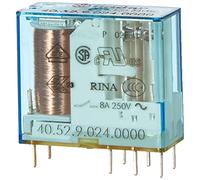 relais miniature pour circuit imprimé 24 volts dc 2 contacts 8 ampères