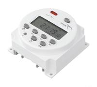 Relais minuteur LCD DC12V 16A avec programme hebdomadaire, relais temporel numérique pour éclairage de rue, correction automatique de l'heure ±30s/semaine, mémoire de panne de courant 180 jours, sans