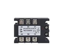 Relais semi-conducteur triphasé 3 phases 10 A 25 A 40 A 60 A 80 A 100 A 120 A Relais semi-conducteur triphasé 25DA 40DA 60DA 80DA 3-32VDC Contrôle 24-480VAC DC-AC (dissipateur thermique 10-40A)