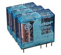 RELAIS SÉRIE 40 STANDARD 12 Vcc 1 CIRCUITS COMMUTÉS 8 broches 16 A MINI-RELE CIRCUIT IMPRIMÉ 29 x 25 x 12,4 mm FINDER 40.61.9.012.0000 (Lot de 3)