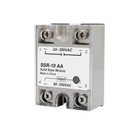 Relais statique monophasé sans contact SSR 24-380 VCA 10 A 25 A 40 A 50 A 60 A 80 A 100 A 1 pièce(DC-DC,10A)
