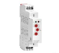 Relais temporel multifonction GRT8-M pour rail DIN - Minuterie réglable 0, pour 1 s à 10 jours, AC/DC 12-240 V, retard marche/arrêt pour contrôle industriel (GRT8-M1 W240)
