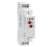 Relais Temporisé 12v GRT8-B1 Relais de Temporisation avec fonction unique Retarder Mise Hors Tension avec 10 Modes Retard 0,1 à 10 Jours Guida DIN 35mm(AC/DC 12V-240V)