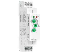 Relais Temporisé 220v Relais Temporisé Multifonction GRT6-M1 avec Retard de 0,1 s à 10 Jours Montage sur rail DIN 35 mm Idéal pour Système de Chauffage Contrôle Industrie AC230V(230v)