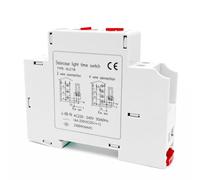 Relais Temporisé 220V,Utilisation sur Rail Din dans Les Cages D'Escalier Interrupteur Minuterie Minuterie Réglable De 0,5 A à 20 Minutes Interrupteur Temporisé 16A Timer