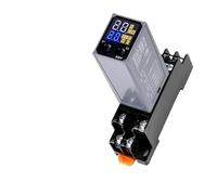 Relais temporisé à affichage LCD, contrôleur de temporisation de mise sous tension, relais temporisé électronique avec prise de base DC12V/24V A220V
