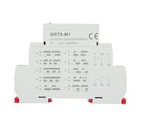 Relais Temporisé GRT8 M1 Multifonctionnel avec 10 Fonctions AC DC 12V à 240V Montage sur Rail DIN 35mm Mini pour Automatisation Industrielle