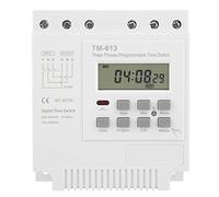 Relais Temporisé, Keenso TM-163 Commutateur de Minuterie de Puissance Programmable Hebdomadaire Trois Phases 380V Horloge Numérique Intelligente 380V / 50-60Hz 16A
