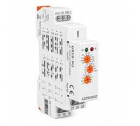 Relais temporisé multifonction modulaire, AC/DC 12 V 24 V 220 V, 2 échanges SPDT 16 A, 10 fonctions, minuterie 0,1 s-10 jours, 1 module DIN, GRT8-M2-W240
