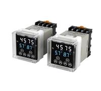Relais temporisé numérique DH48S-S/1Z/2Z, retard de Cycle Programmable AC220V AC380V DC24V DC12V avec Base de prise, Rail Din à 8 broches 0.01S-9999H, 1 pièce(DH48S-S DC24V)
