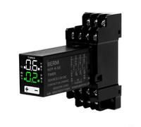 Relais temporisé numérique LED 12 V CC 8 broches ou 14 broches Plage de retard configurable 0,1 seconde à 99 heures pour usage industriel (14 broches)