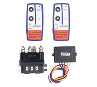 Relais Treuil 12V 250A avec Télécommande sans Fil | Kit complet pour véhicule tout-terrain, Boîtier en ABS et laiton résistant, Batterie intégrée dans