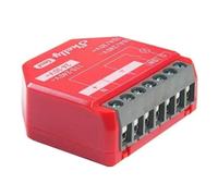 Relais Wi-Fi Shelly 1PM Vermelho Wi-Fi Bluetooth Zigbee Contrôle éclairage, Suivi énergie, Encastrable