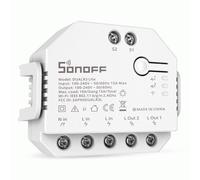 SONOFF DUALR3 Lite Interrupteur Wi-Fi Intelligent pour Porte de Garage, 2 Gang 2 Way Interrupteur Connecté Volet Roulant WiFi, Moteur mode, Compatible avec Alexa/Google Home/Siri, 15A/3300W