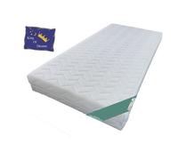 Relax King Matelas 70x190 Très Ferme pour Sommier électrique ou mécanique Déhoussable Mousse Poli Lattex - 19 cm