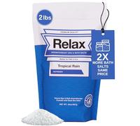 Relax Spa & Bath Sels de bain d'aromathérapie pour bain à remous ou spa - Sachet de 0,9 kg infusé au magnésium - Parfum pluie tropicale