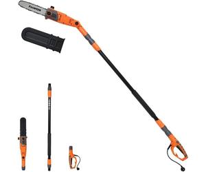 RELAX4LIFE Taille-haie 750W Tube Réglable 212-286CM Tronçonneuse Angle Ajustable -30° à 30° Tension Automatique Vitesse 11M/S