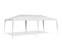RELAX4LIFE Tonnelle de Jardin 3X6M en PE Imperméable Pavillon Pliant Tente de Réception sans Paroi pour Mariage-Marché-Camping-Fête