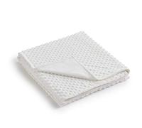 RelaxBlanket Housse de couette de 152,4 x 203,2 cm pour couverture lestée | Minky Dot très doux | Blanc