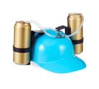 Relaxdays 10 casques à boire pour fêtes, bleu ciel