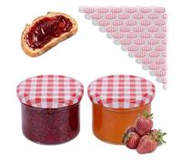 Relaxdays 100 bocaux en Verre 220 ML, Couvercle Twist-Off, pour confitures et conserves, Transparents, 6.5x8.5x8.5 cm