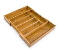Relaxdays Range-couverts extensible bambou cuisine