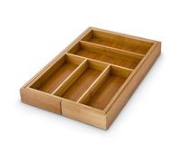 Relaxdays Range-couverts organiseur tiroir bambou