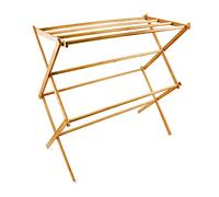 Relaxdays Porte-Serviettes pliant Bambou 8 barres