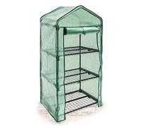 Relaxdays 10018891-348 Serre de Jardin Étagère avec Bâche Amovible Balcon Terrasse Tente