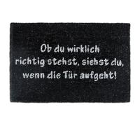 Relaxdays 10019015 Paillasson Décoratif Intérieur & Extérieur Rectangulaire Noir Et Blanc